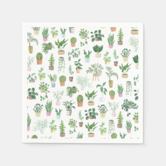 Serviette En Papier Plants de Plants
