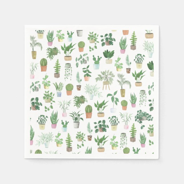 Serviette En Papier Plants de Plants (Devant)