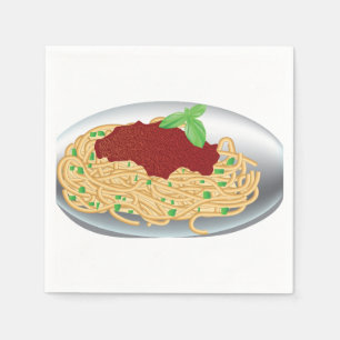 Serviette En Papier Plaque De Papier Spaghetti