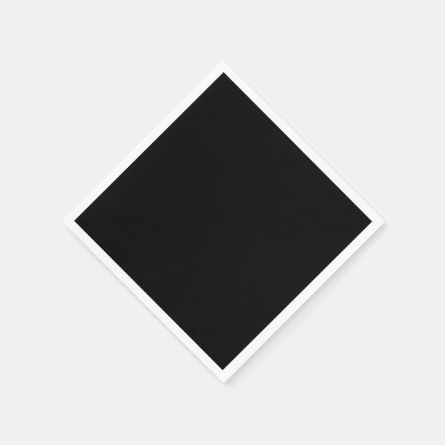 Serviette En Papier Plaque noire (Coin)