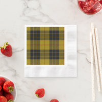 Plaque noire jaune tartan MacLeod