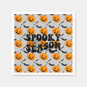 Serviette En Papier Plaques de papier de la cool Haunted Pumkin Party