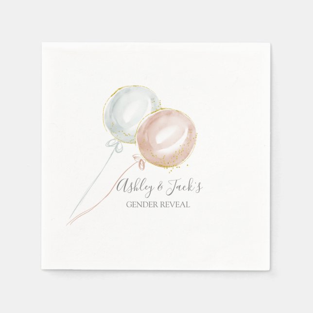 Serviette En Papier Plaques de papier genre Balloon (Devant)