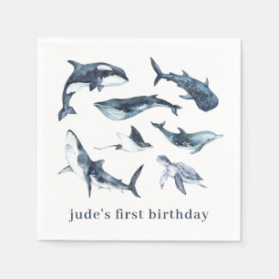 Serviette En Papier Plaques en papier Ocean Animaux