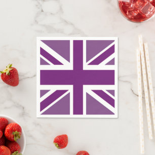 Serviette En Papier Platinum Jubilee British Union Jack Drapeau Napkin