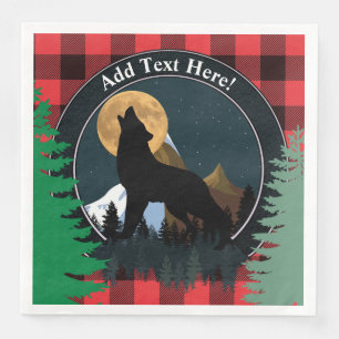 Serviette En Papier Pleine lune de Howling Wolf