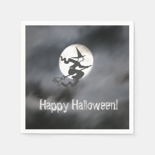 Serviette En Papier Pleine lune de sorcière