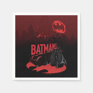 Serviette En Papier Pluie de Batman Crimson