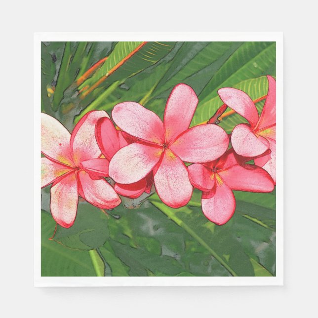 Serviette En Papier Plumeria (Devant)