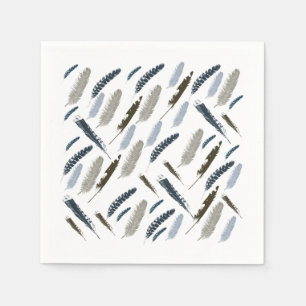 Serviette En Papier Plumes