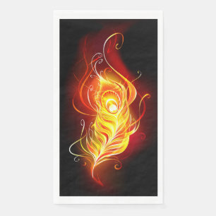 Serviette En Papier Plumes de paquetage de feu