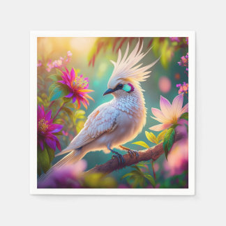 Serviette En Papier Plumes rousses à crête juvénile Dove Imaginaire Oi