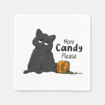Plus de bonbons s'il vous plaît Halloween Chat Noi