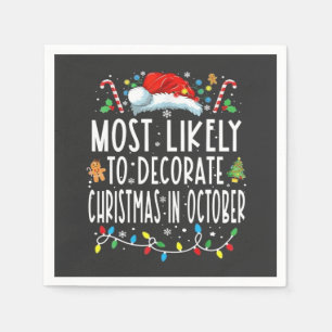 Serviette En Papier Plus susceptible à décorer Noël en octobre