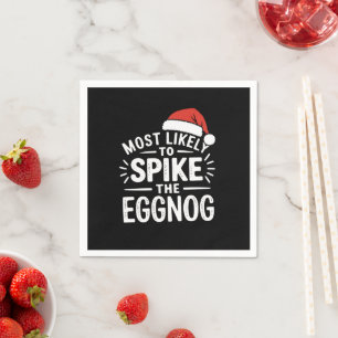 Serviette En Papier Plus susceptible de pimenter l'eggnog de Noël