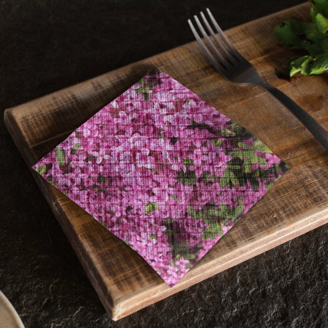 Serviette En Papier Plutôt rose Daphné Floral (In Situ Table)