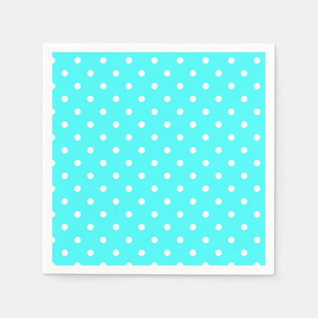 Serviette En Papier Pneuka turquoise point glamour moderne (Devant)