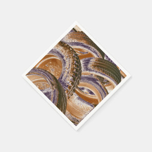 SERVIETTE EN PAPIER PNEUS