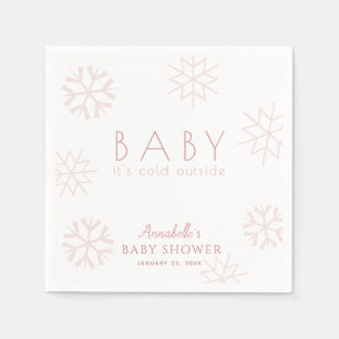 Serviette En Papier Pneus rose Baby shower fille