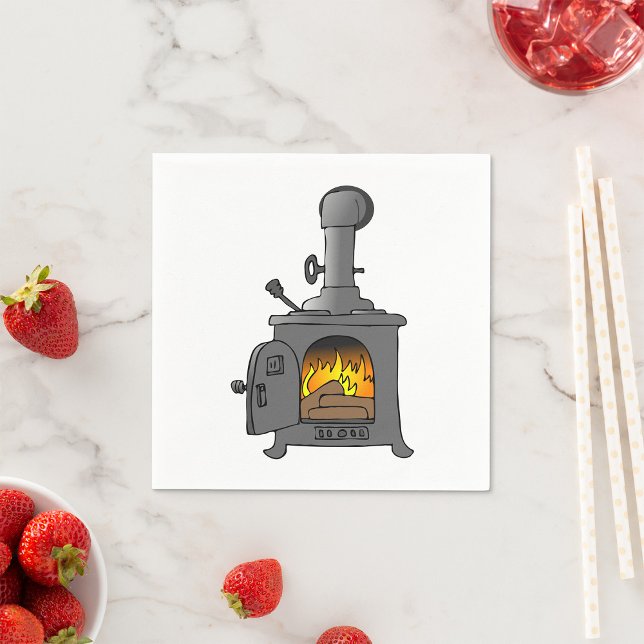 Serviette En Papier Poêle à bois (Créateur téléchargé)