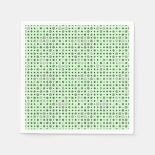 Serviette En Papier Pointe Polka 01.Gris Lgreen BG