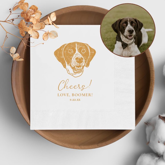 Serviette En Papier Pointer Chien - Accueil personnalisé (Créateur téléchargé)