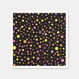 Serviette En Papier Points colorés