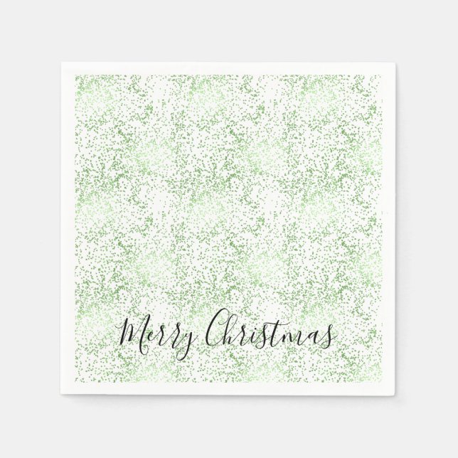 Serviette En Papier Points Confetti Mint Noël (Devant)