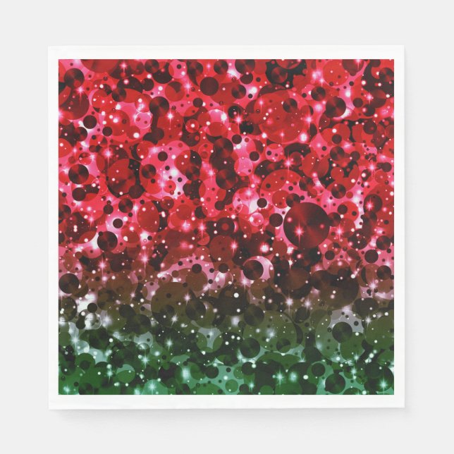 Serviette En Papier Points de fête-18-Noël PAPIER NAPKINS (Devant)