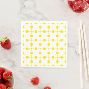 Serviette En Papier Points jaunes, motif à pois, pois, à pois