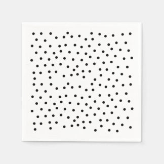 Serviette En Papier Points noirs