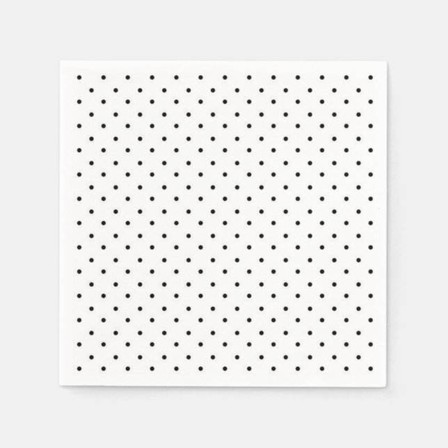 Serviette En Papier Pois (Devant)