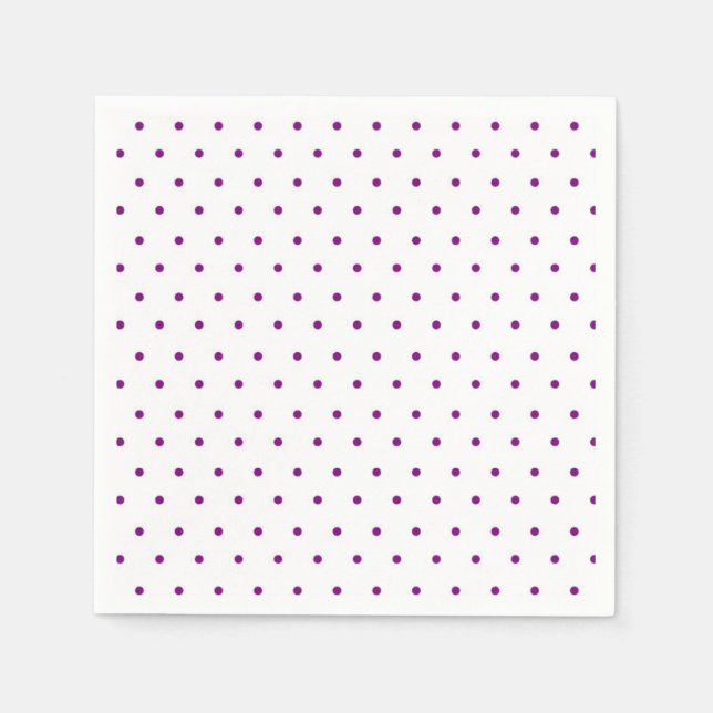 Serviette En Papier Pois (Devant)