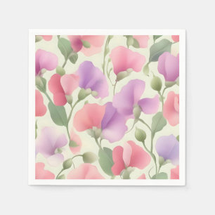 Serviette En Papier Pois doux Charming Retro Pastel