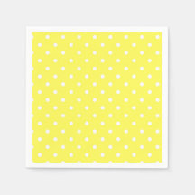 Pois jaune et blanc glamour moderne