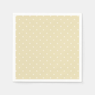 Serviette En Papier Pois Micropoints Début d'Automne Blé Doré