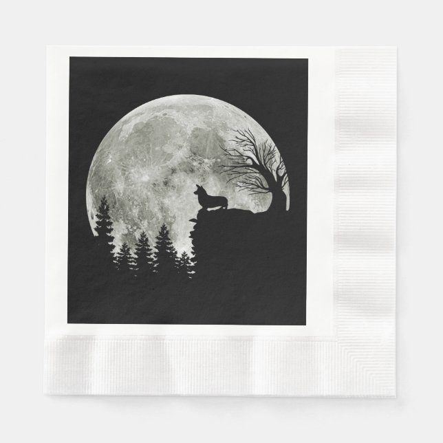 Serviette En Papier Poison de Corgi (Devant)