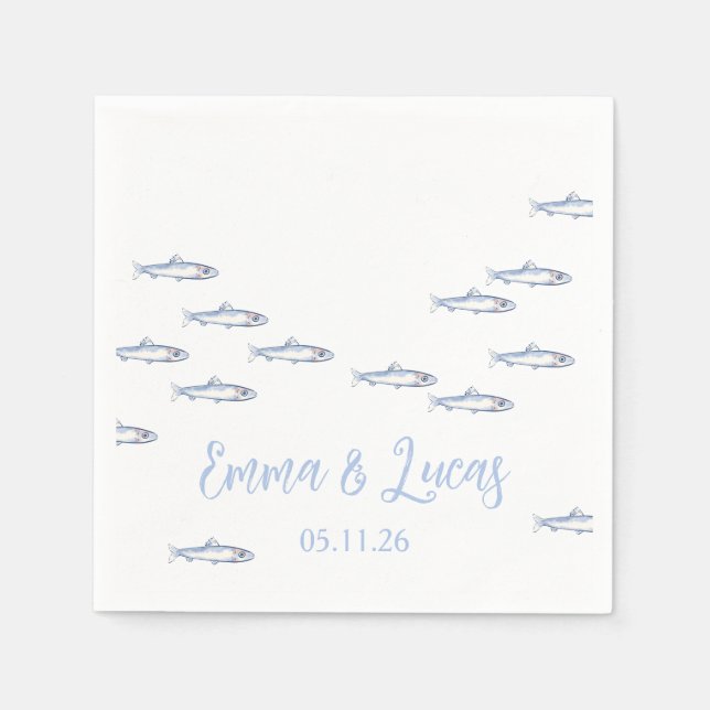 Serviette En Papier poisson (Devant)