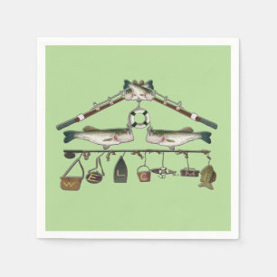 Serviette En Papier Poisson basse de bienvenue