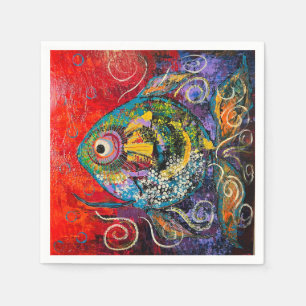 Serviette En Papier Poisson Cocktail serviettes