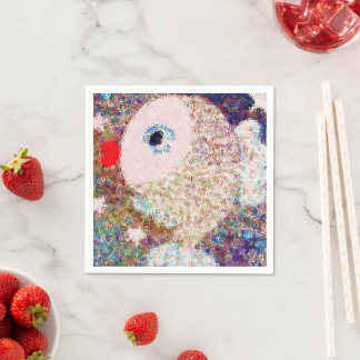 Serviette En Papier Poisson Étoilé Magique Anniversaire Enfants