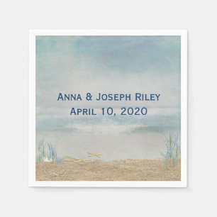 Serviette En Papier Poisson étoilée et océan