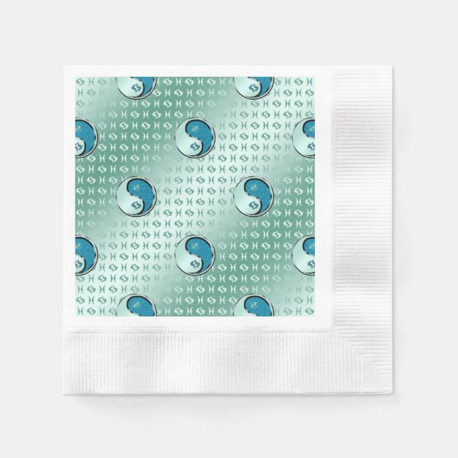 Serviette En Papier Poissons (Devant)