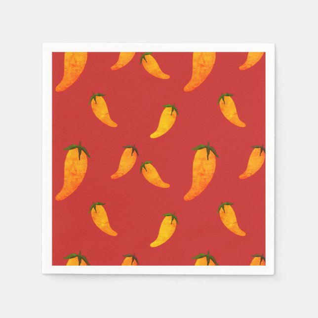 Serviette En Papier Poivrons (Devant)