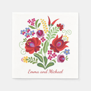 Serviette En Papier Poivrons rouges design hongrois