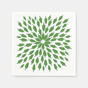 Serviette En Papier Poivrons verts