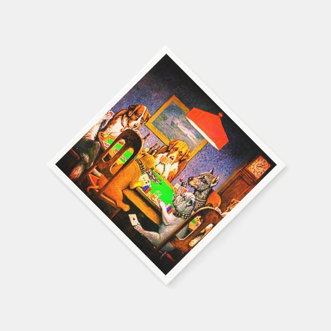 Serviette En Papier Poker (Coin)