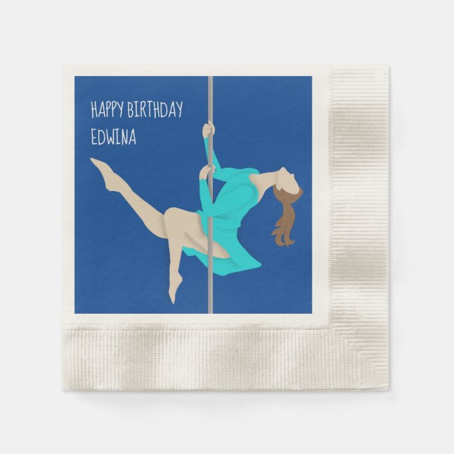 Serviette En Papier Pole Fitness (Devant)