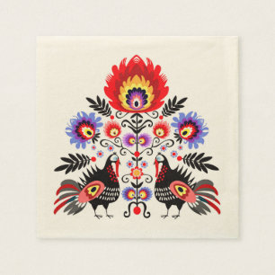 Serviette En Papier polish folk