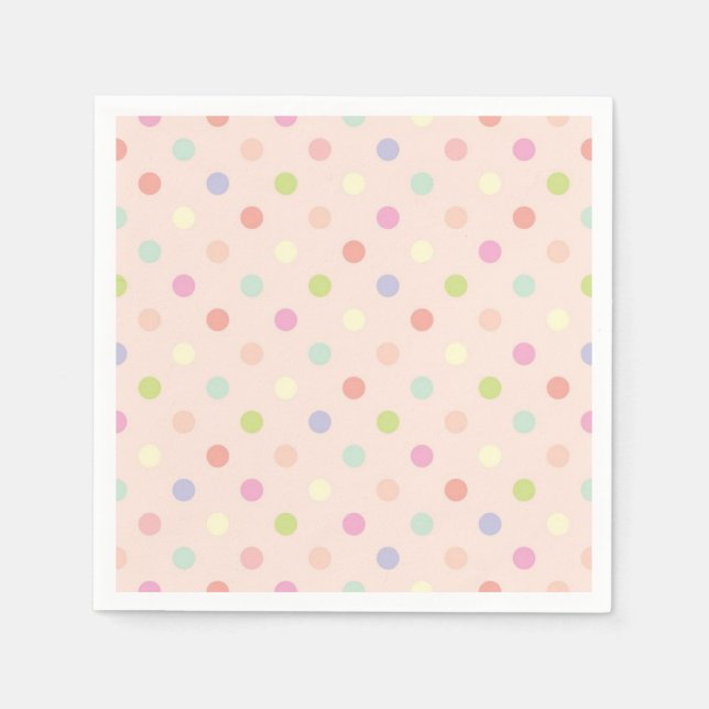 Serviette En Papier Polka dot (Devant)